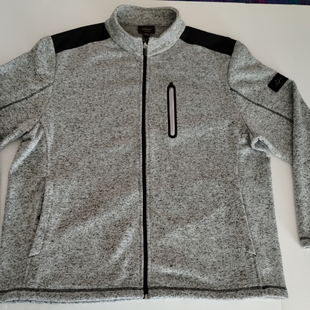 Greg Norman Tasso Ella Men's XXL Grey Fleece Jacket